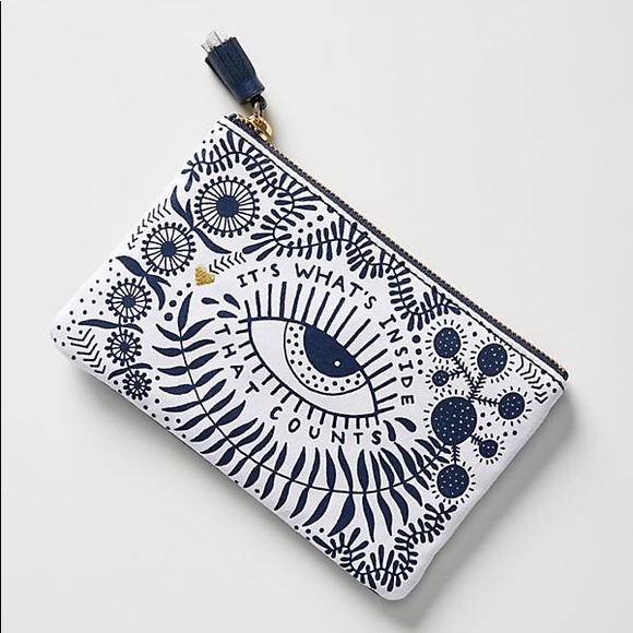 Anthropologie Handbags - Tinyloud Creative Co. What Counts Pouch